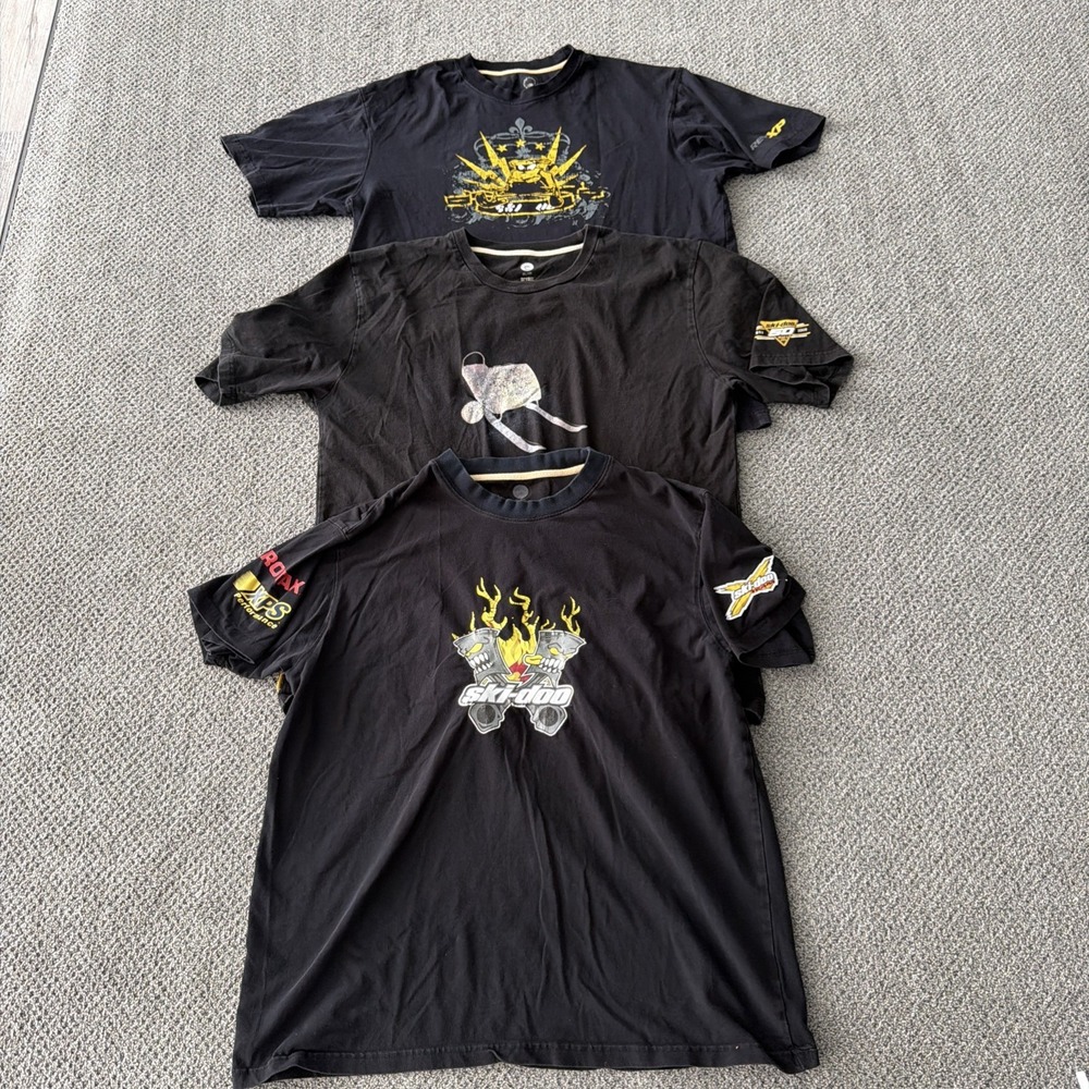 Vintage Skidoo T Shirt Lot. Rotax Rev XP, Ski-doo Team.‎ XL